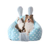 PETCUTE Cama para Mascotas Lavable,Ortopédica Cama para Perros, Sofá para Perros,Amovible Cojín para Mascotas para Perros Pequeños/Medianos/Grandes,Cesta para Perros con Diseño de Orejas de Conejo