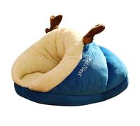 PETCUTE Cama para Perros,Lavable Cama de Cueva para Gatos de Interior,Cálida y Acogedora Cama de Felpa Suave para Gatos con Base Antideslizante,para Gatos Pequeños, Medianos y Perros