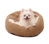 PETCUTE Cama para Perros Pequeños,Cama para Mascotas,Cama Perro Redondo Cama Gato Esponjoso y Lavable,Super Suave Cama Perros Pequeños con Manta,Fondo Antideslizante,Cama Antiestres Perro