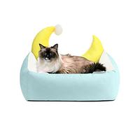 PETCUTE Cama para Perros Pequeños, Cojín Lavable para Perros con Funda Extraíble,Cama Sofá para Perros con Bordes Elevados,Cama Suave & Transpirable para Gatos con Fondo Antideslizante