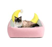 PETCUTE Cama para Perros Pequeños, Cojín Lavable para Perros con Funda Extraíble,Cama Sofá para Perros con Bordes Elevados,Cama Suave & Transpirable para Gatos con Fondo Antideslizante