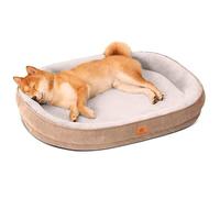 PETCUTE Cama Perro Grande,Cama Ortopedica para Perros con Espuma De Caja De Huevos,Bordes Elevados,Cama para Perros Lavable con Funda Desenfundable,Base Antideslizante,Sofá Cama para Mascotas