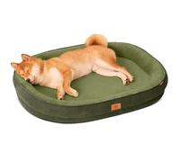PETCUTE Cama Perro Grande,Cama Ortopedica para Perros con Espuma De Caja De Huevos,Bordes Elevados,Cama para Perros Lavable con Funda Desenfundable,Base Antideslizante,Sofá Cama para Mascotas