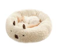 PETCUTE Cama Perros Medianos,Cama Redonda de Felpa para Perros Lavable, Cama Anti-ansiedad para Perros Medianos,Fondo Antideslizante,Cama para Mascotas, Sofá Cama para Perros Grandes