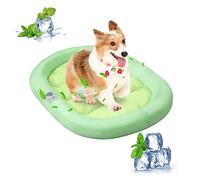 PETCUTE Cama Refrescante de Verano para Perros,Almohadilla de enfriamiento para Mascotas con Fondo Antideslizante,Transpirable Lavable Cama Refrescante Perro,Esterilla de Refrigeración para Perros