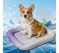 PETCUTE Cama Refrescante para Perros con Borde Elevado,Esterilla Refrescante para Perros Pequeños y Medianos y Gatos,Transpirable y Lavable,Colchón para Mascotas con Base Antideslizante,XL