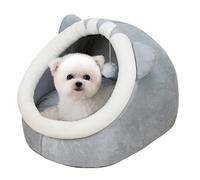 PETCUTE Camas para Gatos, Nido de Mascotas,Cama Cueva para Gatos con Cojines Extraíbles y Lavables,Casa para Gatos Interior con Fondo Antideslizante,Lindo Camas para Perros Pequeños