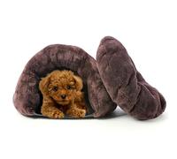 PETCUTE Camas para Perros Gatos Saco de Dormir para Perros cálido Cuevas casa para Gatos Nido de Gato caseta de Perros