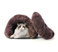 PETCUTE Camas para Perros Gatos Saco de Dormir para Perros cálido Cuevas casa para Gatos Nido de Gato caseta de Perros