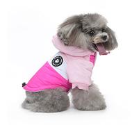 PETCUTE Chaqueta con Capucha para Mascotas Perros,Chaqueta para Perro con Forro Polar,Abrigo de Invierno Perros con Cierre de Botón,Ajustable,Cómodo,Ropa para Perros Pequeños