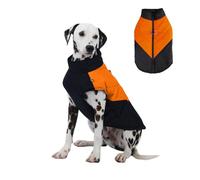 PETCUTE Chaqueta de Invierno para Perros, Abrigo para Perros Impermeable con Anillo en D, Cremallera Suave,Abrigo a Prueba de Viento de Perro, Ropa de Invierno para Mascotas,L