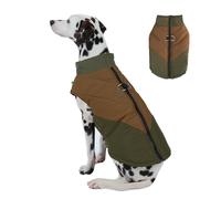PETCUTE Chaqueta de Invierno para Perros, Abrigo para Perros Impermeable con Anillo en D, Cremallera Suave,Abrigo a Prueba de Viento de Perro, Ropa de Invierno para Mascotas,5XL