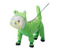 PETCUTE Chubasquero para Perros con Capucha,Ajustable Impermeables para Perros con Banda Reflectante,Cuatro Patas,Ligero Impermeable Chaqueta para Perros Pequeños y Medianos