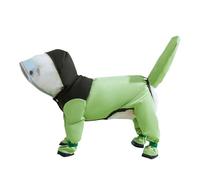 PETCUTE Chubasquero para Perros con Capucha,Ajustable Impermeables para Perros con Banda Reflectante,Cuatro Patas,Ligero Impermeable Chaqueta para Perros Pequeños y Medianos