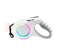 PETCUTE Correa Retráctil para Perro,360° Sin Enredos, Cómodo Agarre Ergonómico Antideslizante,Correa para Perros de 6 m con Botón de Pausa y Bloqueo,Correa para Perro Extensible con Linterna