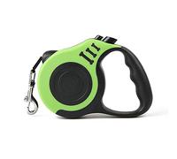 PETCUTE Correa Retráctil para Perros,Correa Telescópica para Mascotas,Cuerda De Tracción para Gatos Sin Enredos,Fácil Bloqueo y Freno,Correa Perro Extensible con Mango Antideslizante Verde 5M