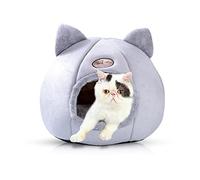 PETCUTE Cueva Gato, Casa y Cama Invierno, Cálida y Suave para Mascotas, Lavable Con Cojín Extraíble y Fondo Antideslizante, para Perros y Gatos