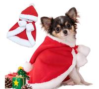 PETCUTE Disfraz Navidad para Perros Gatos, Disfraz de Navideño para Mascotas,Ropa para Perros Pequeños y Gatos, Fiestas de Fin de Semana,Navidad,Cumpleaños,L