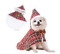PETCUTE Disfraz Navidad para Perros Gatos, Disfraz de Navideño para Mascotas,Ropa para Perros Pequeños y Gatos, Fiestas de Fin de Semana,Navidad,Cumpleaños,M