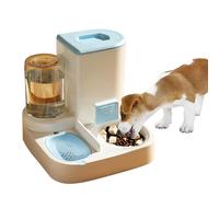 PETCUTE Dispensador Automático de Alimentos y Agua para Mascotas 2 en 1,Comedero y Bebedero para Perros Gatos Animales,Comedero para Gatos,Fácil de Limpiar,Dispensador de Agua para Mascotas