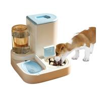 PETCUTE Dispensador Automático de Alimentos y Agua para Mascotas 2 en 1,Comedero y Bebedero para Perros Gatos Animales,Comedero para Gatos,Fácil de Limpiar,Dispensador de Agua para Mascotas