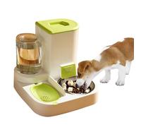 PETCUTE Dispensador Automático de Alimentos y Agua para Mascotas 2 en 1,Comedero y Bebedero para Perros Gatos Animales,Comedero para Gatos,Fácil de Limpiar,Dispensador de Agua para Mascotas