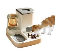 PETCUTE Dispensador Automático de Alimentos y Agua para Mascotas 2 en 1,Comedero y Bebedero para Perros Gatos Animales,Comedero para Gatos,Fácil de Limpiar,Dispensador de Agua para Mascotas