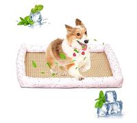 PETCUTE Esterilla Refrescante para Perros, Almohadilla de Refrigeración Automática para Mascotas,Cama Refrescante no tóxica para Perros y Gatos con Base Antideslizante,para Verano,XL