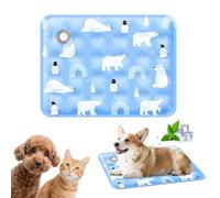 PETCUTE Esterilla Refrescante para Perros y Gatos, Alfombrilla de Gel Autorefrigerante para Perros, Lavable,Cojín Refrescante No Tóxico, Cama Manta Refrigerante Duradera para Mascotas XL