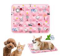 PETCUTE Esterilla Refrescante para Perros y Gatos, Alfombrilla de Gel Autorefrigerante para Perros, Lavable,Cojín Refrescante No Tóxico, Cama Manta Refrigerante Duradera para Mascotas S