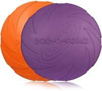 PETCUTE Frisbees para Perros de 2 Piezas,Frisbee de Juguete para Perros,Frisbee de Goma,Discos para Perros,Se Utiliza para Ejercitar Deportes al Aire Libre,para Lanzar, Entrenar,Jugar, Atrapar,ø20cm