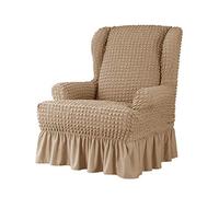 PETCUTE Funda de Sillón Orejero Elástico 1 Pieza Salón Funda De Sofá Protector para Muebles Anti Gatos