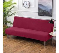 PETCUTE Funda de sofá Clic clac elástica Funda Sofa sin reposabrazos Funda de sofá Cama Rojo