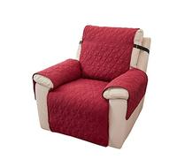 PETCUTE Fundas de Silla Reclinables Impermeables,Reversible,Funda para Silla Relax,Funda de Asiento Reclinable Lavable con Correas Elásticas para Niños, Perros, Mascotas,Rojo Vino