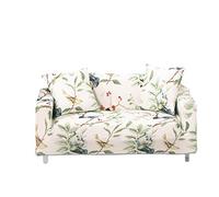 PETCUTE Fundas de sillón elástica Fundas elasticas para Sofas Fundas Ajustables para Sofas 2 plazas con Estampado de Flores