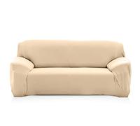 PETCUTE Fundas de sofá elasticas Protector de sofá Funda Elastica Chaise Longue Cubre Sofa Elastico Funda Sillon Beige 3 plazas