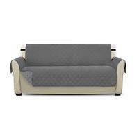PETCUTE Fundas de Sofa Lujo Cubre para Silla Protector de sofá o sillón, Dos o Tres plazas Gris 3 plazas