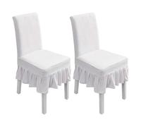 PETCUTE Fundas para sillas de Comedor Fundas elasticas para sillas Respaldo Alto 2 Piezas