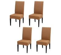 PETCUTE Fundas para Sillas de Comedor Pack 4,Fundas Sillas Ajustables,Modernas Funda Protectora de Silla Lavable Extraíble para Hogar, Cocina, Restaurante, Fiesta, Boda