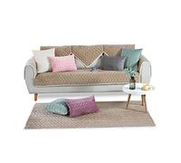PETCUTE Fundas Sofa Chaise Longue Cubre Sofa Acolchado Fundas para Sofa sin Brazos Antideslizante Caqui 110X240cm