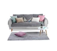 PETCUTE Fundas Sofa Chaise Longue Cubre Sofa Acolchado Fundas para Sofa sin Brazos Antideslizante Gris 90X90cm