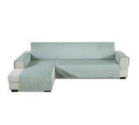 PETCUTE Impermeable Fundas para Sofa Chaise Longue 2 Plazas,Fundas Sofas Universal,Cubre Sofa Chaise Longue Anti Gatos y Perro Lzquierda 200X270cm