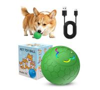 PETCUTE Juguetes Interactivos para Perros,Pelota Inteligente para Mascotas con Luces LED,2 Modos,Duradera y Automática,Pelota Perro Interactivo para Gatos y Perros,Recargable por USB,Verde