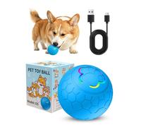 PETCUTE Juguetes Interactivos para Perros,Pelota Inteligente para Mascotas con Luces LED,2 Modos,Duradera y Automática,Pelota Perro Interactivo para Gatos y Perros,Recargable por USB,Azul