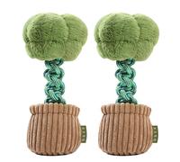 PETCUTE Juguetes para Perros Indestructibles,Juguete de Peluche para Perro 2 Piezas,Juguete Interactivo para Cachorros,Juguetes Masticables para Perros,Ideal para Perros Pequeños y Medianos