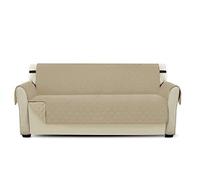 PETCUTE Lujo Cubre para Silla Fundas de Sofa Protector de sofá o sillón, Dos o Tres plazas Beige 3 plazas