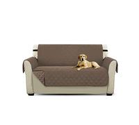 PETCUTE Lujo Cubre para Silla Fundas de Sofa Protector de sofá o sillón, Dos o Tres plazas Marrón Claro 2 plazas