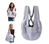 PETCUTE Manos Libres Bolso Perro Pequeño,Lavable Bolsa Transporte Perro de hasta 6 Kg, Mochila para Perros Pequeños con Cinturón de Seguridad, Placa Inferior Extraíble,para Viajar