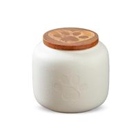 PETCUTE Mini Urnas de Cremación para Cenizas de Perros y Gatos,Urnas de Mascotas para Cenizas de Perros,Urna de Cerámica para Perro,Urna Funerarias para Mascotas,Blanco,180ml