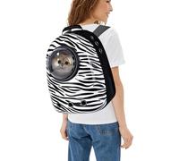PETCUTE Mochila para Gatos,Mochila Cápsula Espacio para Mascotas,Transpirable,Bolsa Portátil para Gatos,Bolsa de Transporte para para Perros Pequeños,hasta 7.5kg